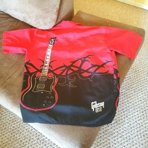 GIBSON SG GUITAR BOWLING SHIRT